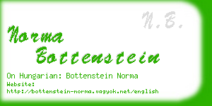 norma bottenstein business card